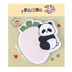 Dibujos animados lindo Panda forma Mini niños Sticky Note Pads pegatina de conveniencia para estudiante