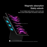 Casing Keyboard Nirkabel Magic dengan Trackpad RGB Backlit untuk iPad Pro 11 12.9 Inch 2018-2022 M4 M3 M2