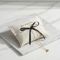 Sac enveloppe portable réutilisable en coton écologique personnalisé avec logo pour cosmétiques et petits cadeaux – Vente en gros