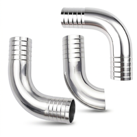 YIjia Raccord rapide double tête hexagonale antidérapante en acier inoxydable 304, filetage NPT, pression 1,6 MPa, poli à 90 degrés