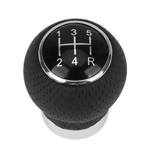Car Gear <b>Shift</b> <b>Knob</b> 5 Speed Universal Leather Ergonomic Design For Manual Transmission Vehicles - Product Image 1