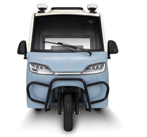 รถสามล้อขนาดเล็กแบบใหม่ปี 2024 มอเตอร์ไร้แปรงถ่าน 251-350 วัตต์ 4 ที่นั่ง ห้องโดยสารปิด สำหรับครอบครัว ใช้ดิสก์เบรกหน้า - Product Image 3