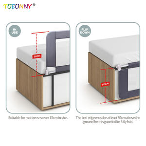Barrière <span class=keywords><strong>de</strong></span> sécurité pliable pour bébé, barrière <span class=keywords><strong>de</strong></span> protection respirante pour <span class=keywords><strong>lit</strong></span> d'enfant, pare-chocs pour <span class=keywords><strong>lit</strong></span> Queen Size - Product Image 2