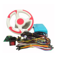 Carte mère PCBA, volant en plastique, simulateur de course automobile, karting, plateau de jeu pour machine de jeu d'arcade à pièces, kit de bricolage
