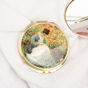 LOGOTIPO personalizado OEM 70CM Metal compacto maquillaje MirrorTourist atracciones regalos <span class=keywords><strong>Van</strong></span> <span class=keywords><strong>Gogh</strong></span> <span class=keywords><strong>pinturas</strong></span> al óleo espejo de tocador - Product Image 4