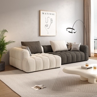 Offre Spéciale Luxueux Canapé d'Angle en Tissu Anti-Griffure pour Chat, Style Moderne, Fauteuil Inclinable en Tissu Hi-Tech, Salon Modulable