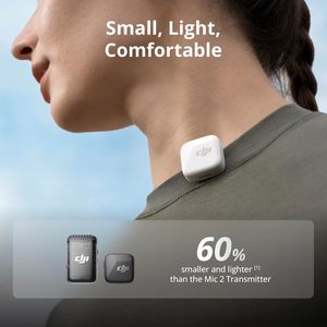 Microphone sans fil DJI Mic <span class=keywords><strong>Mini</strong></span> (2 émetteurs + 1 récepteur mobile) pour iPhone/Android, Plug & Play, compact, léger, anti-bruit - Product Image 6