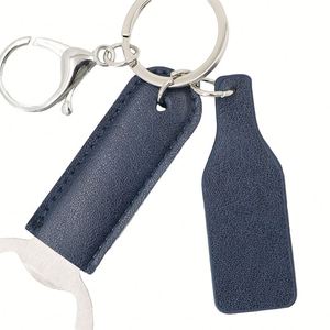 Porte-clés décapsuleur portable en similicuir motif patte de chat mignon avec chaîne pour cadeaux - Product Image 4