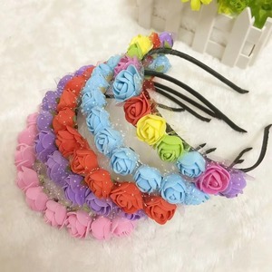 Accesorio para el Cabello con Corona de Diez Flores y Luces LED de Colores, Juguete Decorativo para Navidad, Halloween y Fiestas - Product Image 3