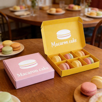 Boîte à biscuits personnalisée avec logo imprimé en couleur, emballage en carton blanc de qualité alimentaire de luxe pour les crêpes, les biscuits, les pâtisseries, boîte cadeau