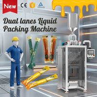 Machine d'emballage automatique de sachets de miel à 2 voies pour sauces, sirops et liquides épais
