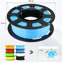 Filament Yooso 1,75 mm pour imprimante 3D, enroulé soigneusement, précision dimensionnelle ±0,02 mm, dernière production, compatible avec la plupart des imprimantes 3D FDM