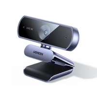UGREEN 4K Ultra HD PC Web Kamerası Mikrofon Gizlilik Kapağı 70 FOV PDAF Otomatik Odaklama USB-C Adaptör Tak Çalıştır Akış ve Konferanslar için