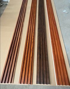 لوح جداري حديث من مركب الخشب والبلاستيك المغلف بالـ PVC للديكور الداخلي مع تصميم مضلع مقاوم للماء والحريق - Product Image 1