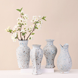 Wholesale Speckled <b>Matte</b> Glaze Light Luxury Premium Feel Ceramic Vase With Hydroponic Function for Hotel B&B Home <b>Table</b> Decor - Product Image 2