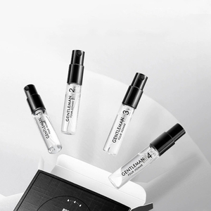 Mini Travel Parfüm Tester 2ml 3ml 5ml Glas proben fläschchen mit Bürsten kappe in Custom Box verpackt - Product Image 1