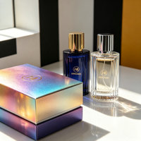 Botol Parfum Kaca Silinder Eksklusif HANMING HH-265 Grosir 100ml, Permukaan Semprot, Tutup Plastik Berkualitas Tinggi, Cocok untuk Hadiah