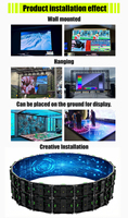 Película LED Flexible a Todo Color en Oferta, P6 P8 P10 para Pantalla de Cristal, Película Transparente para Pantalla LED, Ideal para Escaparates