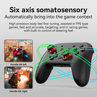 Control Inalámbrico para Juegos Compatible con Bluetooth S07, Gamepad para Consola Switch, Joystick con Vibración para PS4/PC/Android/iOS