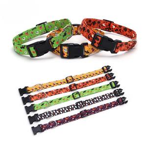 Collier réglable pour animaux de compagnie d'Halloween pour chiens Conception de chauve-souris citrouille à dégagement rapide Sécurité réfléchissante pour accessoires de déguisement de cosplay Cloche - Product Image 4