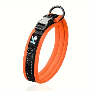 Yansıtıcı katı desen toka ile 2025 son modelleri ayarlanabilir naylon köpek tasması kişiselleştirilmiş güvenlik klasik tarzı köpek yaka - Product Image 2