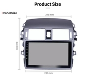 Radio con GPS para coche, estéreo, 2 + 32G, 9 pulgadas, 2,5d, IPS, completamente táctil, para Toyota Corolla E140/150, 2008, 2009, 2010, 2011, 2012, 2013