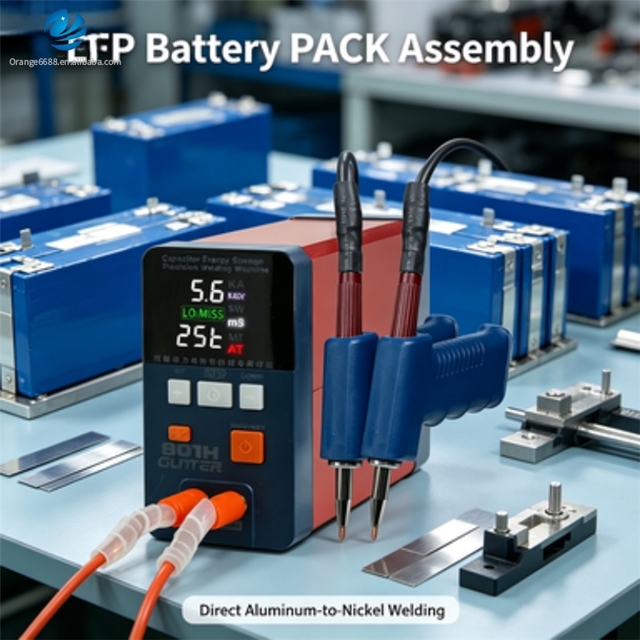 Storage Battery Spot Welder for 0.5mm Nickel Plating Battery Welding Machine for LiFePO4 Aluminum Electrode
