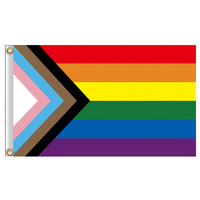 Drapeau de tissu tissé de dinde de broderie