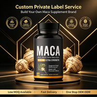 OEM Maca-Wurzel-Kapseln Schwarze Maca Kräuterergänzungsmittel für Männer Verbessern Männliche Funktion Pillen für Kraft und Ausdauer