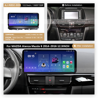 Radio de Coche con Pantalla Táctil Android Multimedia de 12.3 Pulgadas, Reproductor de DVD Estéreo para MAZDA Atenza 2014-2016 Mazda 6