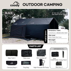 Tente gonflable de camping, tente en toile gonflable, tente de tourisme, tente gonflable Coody 8.0 Pro pour le désert - Product Image 5