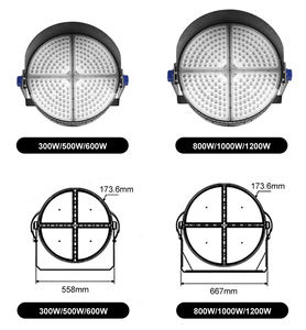 مصباح سقف LED عالي السطوع بقوة 600 واط مخصص للتدريب، مقاوم للماء IP67، هيكل من الألومنيوم، معتمد من CE، مع تحكم عن بعد وقابل للتعديل - Product Image 5