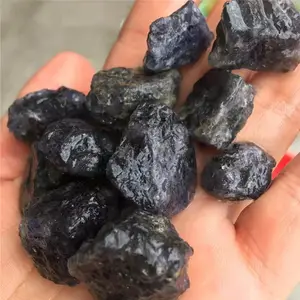 Hot Verkoop Ioliet Ruwe Ruwe Natuurlijke Edelsteen Cordieriet Getrommeld Crystal Stone Voor Groothandel
