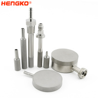 HENGKO 0.2-40µm Pierre d'Aération Acier Inoxydable Sinterisé Diffuseur Bulles pour Gaz Divers