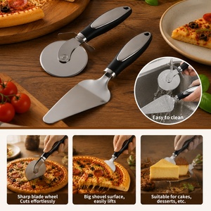 Cortador de Pizza de Acero Inoxidable, Ergonómico, Antideslizante, Cuchillo para Rebanar Pasteles, Directo de Fábrica - Product Image 6
