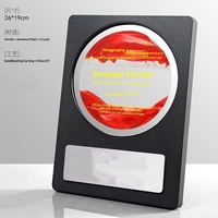 Vente en gros de médailles en cristal personnalisées, accessoires à effet sable mouvant, plaques en aluminium naturel, plaques en pierre marbrée UV, médailles vierges, trophées en cristal marbré