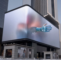 Écran LED géant fixe d'extérieur pour publicité, panneau d'affichage vidéo 3D P5 P6 P8 P10 HD, écran LED à vision directe avec coins