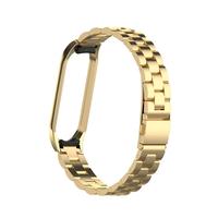 Acier inoxydable sangle de poignet pour xiaomi mi band 5 4 en métal bande de montre bracelet intelligent miband 3 ceinture remplaçable bracelets de montre km 4