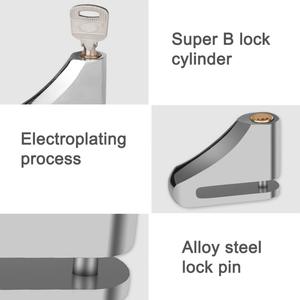 Blocco freno a disco portatile Scooter elettrico ruota da Skateboard antifurto blocco di sicurezza per bicicletta blocco allarme <span class=keywords><strong>moto</strong></span> impermeabile - Product Image 6
