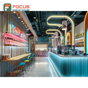 Exhibidor Comercial de Café con Acabado de Madera Mate, Estante para Pastelería, Exhibidor de Café para Tienda - Product Image 4