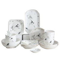 Vaisselle en porcelaine fine pour hôtels et restaurants en gros, vaisselle de salle de banquet, vaisselle rustique, ensembles de vaisselle