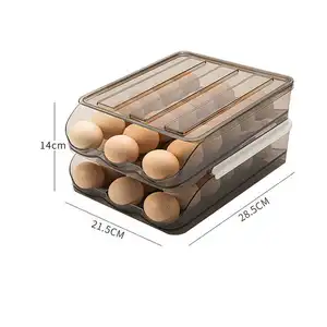 Stapelbarer und langlebiger Eierhalter Kunststoff-Eier lager behälter mit großer Kapazität Eier regal