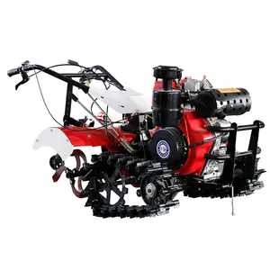 Bahçe çapa makinesi iki tekerlekli traktör mikro toprak işleme makinesi mini tarım makineleri yeke makinesi