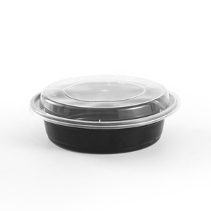 Restaurant rectangle round take away food container prep plastic disposable to go containers with lids