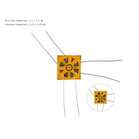 Sensor de Presión Tipo Roseta de 120 Ohmios para Medición de Estrés Residual 120-1.5CA-K