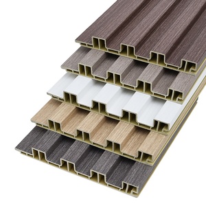 Placa de Grade Interligada de Fibra de Bambu e Plástico para Proteção de Paredes e Decoração de Fundo, Impermeável e à Prova de Umidade - Product Image 1