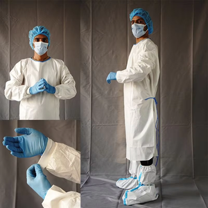 Level <span class=keywords><strong>2</strong></span> Protective Water proof PSA Medical Use Klinik Arbeits kleidung Vliesstoff Langarm Einweg-Isolation kleid - Product Image 3