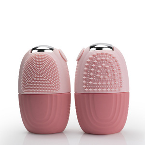 Rouleau de massage en silicone et brosse nettoyante faciale réutilisable pour thérapie par le froid, resserrement des pores, réduction des gonflements et application de soins de la peau - Product Image 3