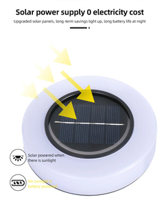 Lampes solaires de jardin au design nouveau, 14 LED, étanches, en ABS, à piquer, pour la décoration extérieure des allées et jardins (vente en gros) - Product Image 3