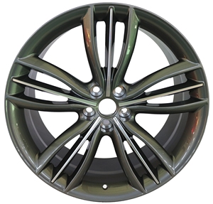 <span class=keywords><strong>ล้อ</strong></span>ฟอร์จใหม่ 5 ก้าน ลายคู่ ขนาด 20 นิ้ว 8.5J สี Gunmetal Silver Line 5x112 5x120 PCD 6061-T6 สำหรับ Kia EV9 - Product Image 1